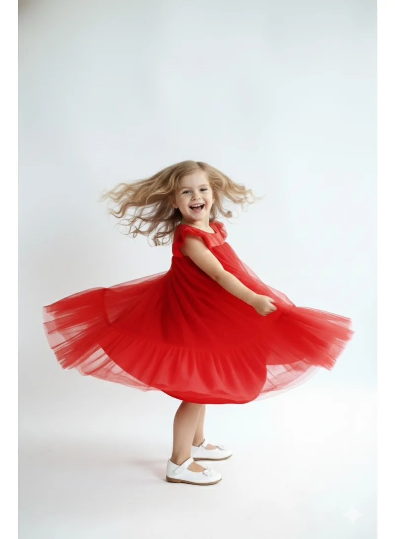 بيداني فستان الملكة الأحمر الصغير